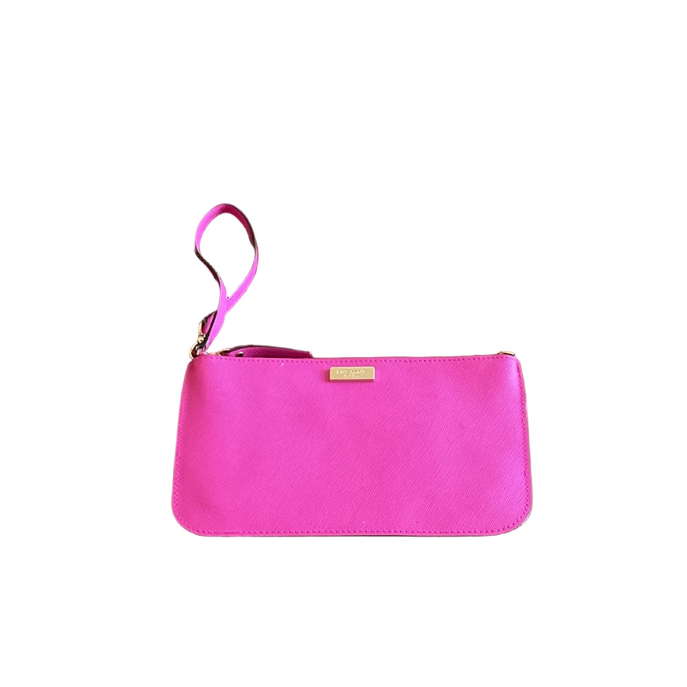 Kate Spade Fuchsia Leather Wristlet